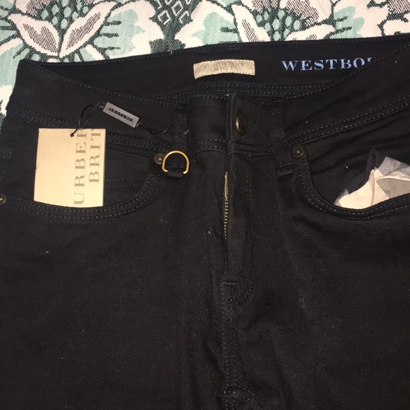 COPY - BLACK BURBERRY JEANS - Picture 1 of 6